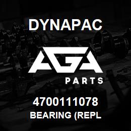 4700111078 Dynapac BEARING (REPL | AGA Parts