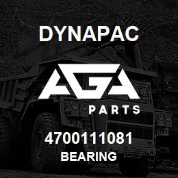 4700111081 Dynapac Bearing | AGA Parts