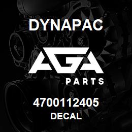 4700112405 Dynapac DECAL | AGA Parts
