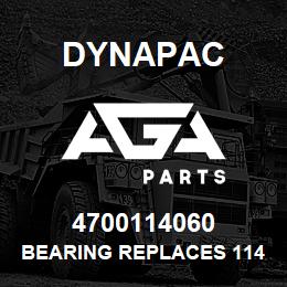 4700114060 Dynapac Bearing Replaces 114065 | AGA Parts
