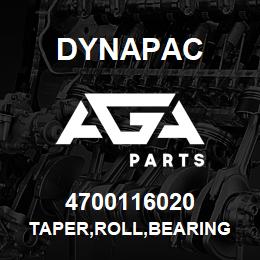 4700116020 Dynapac TAPER,ROLL,BEARING | AGA Parts