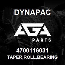 4700116031 Dynapac TAPER,ROLL,BEARING | AGA Parts