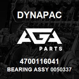 4700116041 Dynapac Bearing Assy 00503372 | AGA Parts