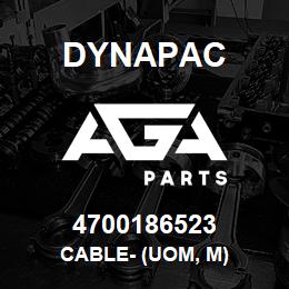 4700186523 Dynapac Cable- (Uom, M) | AGA Parts