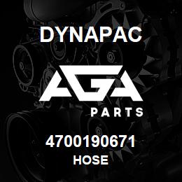 4700190671 Dynapac HOSE | AGA Parts