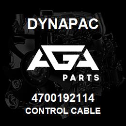 4700192114 Dynapac CONTROL CABLE | AGA Parts