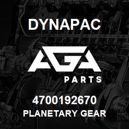 4700192670 Dynapac PLANETARY GEAR | AGA Parts
