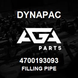 4700193093 Dynapac FILLING PIPE | AGA Parts