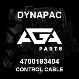 4700193404 Dynapac CONTROL CABLE | AGA Parts