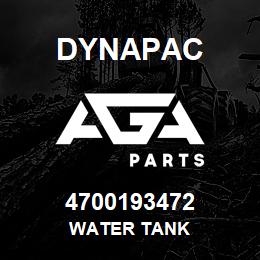 4700193472 Dynapac WATER TANK | AGA Parts