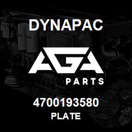 4700193580 Dynapac PLATE | AGA Parts