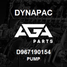 D967190154 Dynapac PUMP | AGA Parts
