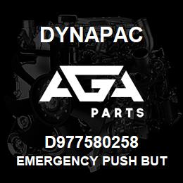 D977580258 Dynapac EMERGENCY PUSH BUT | AGA Parts