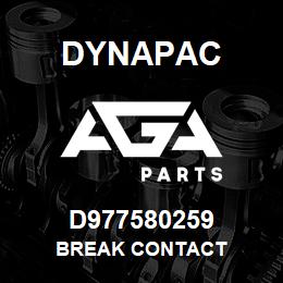 D977580259 Dynapac BREAK CONTACT | AGA Parts