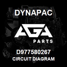 D977580267 Dynapac CIRCUIT DIAGRAM | AGA Parts