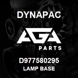 D977580295 Dynapac LAMP BASE | AGA Parts