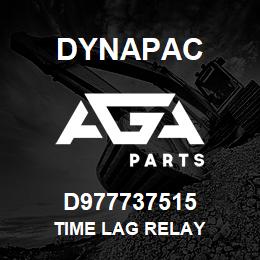 D977737515 Dynapac TIME LAG RELAY | AGA Parts