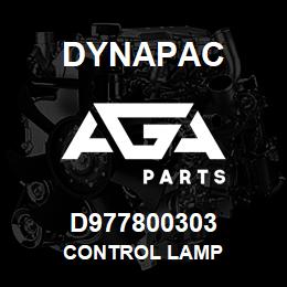 D977800303 Dynapac CONTROL LAMP | AGA Parts