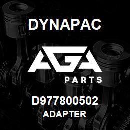 D977800502 Dynapac ADAPTER | AGA Parts