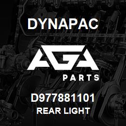 D977881101 Dynapac REAR LIGHT | AGA Parts