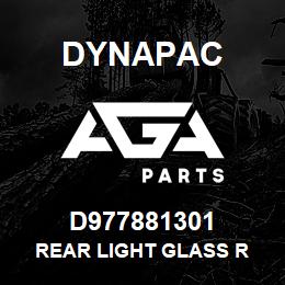 D977881301 Dynapac REAR LIGHT GLASS R | AGA Parts