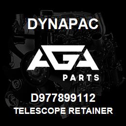 D977899112 Dynapac TELESCOPE RETAINER | AGA Parts
