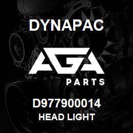 D977900014 Dynapac HEAD LIGHT | AGA Parts