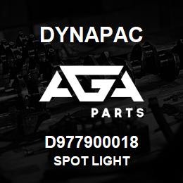 D977900018 Dynapac SPOT LIGHT | AGA Parts