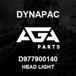 D977900140 Dynapac HEAD LIGHT | AGA Parts