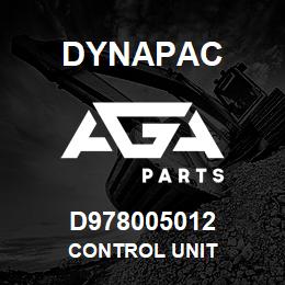 D978005012 Dynapac CONTROL UNIT | AGA Parts