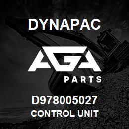 D978005027 Dynapac CONTROL UNIT | AGA Parts