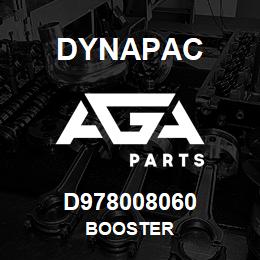D978008060 Dynapac BOOSTER | AGA Parts
