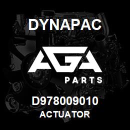 D978009010 Dynapac ACTUATOR | AGA Parts
