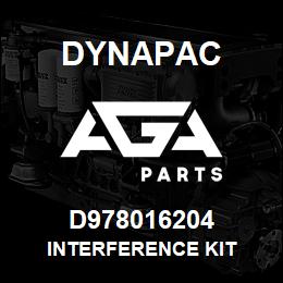 D978016204 Dynapac INTERFERENCE KIT | AGA Parts