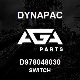 D978048030 Dynapac SWITCH | AGA Parts