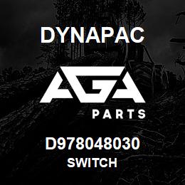 D978048030 Dynapac SWITCH | AGA Parts