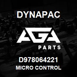 D978064221 Dynapac MICRO CONTROL | AGA Parts