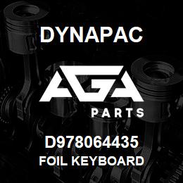 D978064435 Dynapac FOIL KEYBOARD | AGA Parts