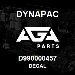 D990000457 Dynapac DECAL | AGA Parts