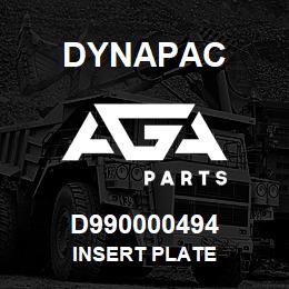 D990000494 Dynapac INSERT PLATE | AGA Parts