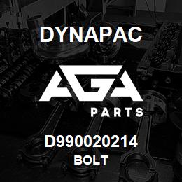 D990020214 Dynapac BOLT | AGA Parts