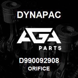 D990092908 Dynapac ORIFICE | AGA Parts
