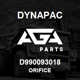 D990093018 Dynapac ORIFICE | AGA Parts