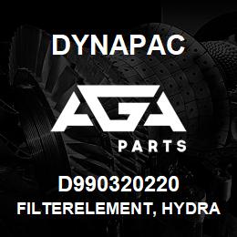 D990320220 Dynapac FILTERELEMENT, HYDRAULIC | AGA Parts