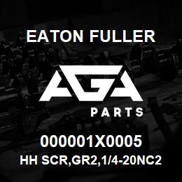 000001X0005 Eaton Fuller HH SCR,GR2,1/4-20NC2,.75 | AGA Parts