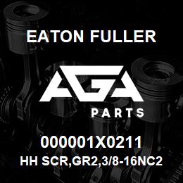 000001X0211 Eaton Fuller HH SCR,GR2,3/8-16NC2,2.0 | AGA Parts