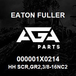 000001X0214 Eaton Fuller HH SCR,GR2,3/8-16NC2,2.7 | AGA Parts