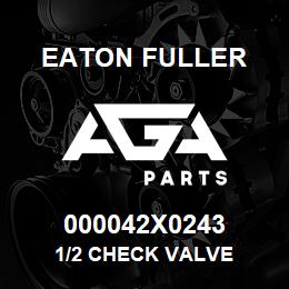 000042X0243 Eaton Fuller 1/2 CHECK VALVE | AGA Parts