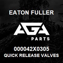 000042X0305 Eaton Fuller Quick Release Valves | AGA Parts