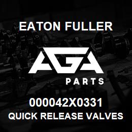 000042X0331 Eaton Fuller Quick Release Valves | AGA Parts
